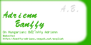 adrienn banffy business card